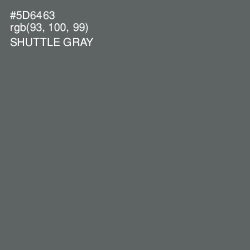 #5D6463 - Shuttle Gray Color Image